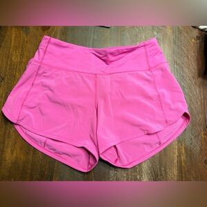 Lululemon Athletica Vibrant Pink Athletic Shorts